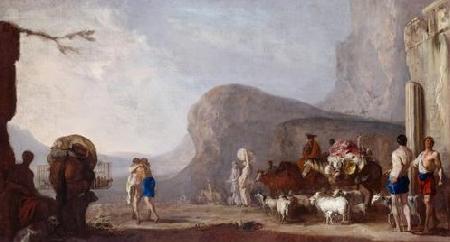 Johann Heinrich Schonfeldt Versohnung Jakobs mit Esau Germany oil painting art